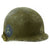 Original U.S. WWII 4th Armored Division 3rd Army Technician 4th Grade M1 Schlueter Front Seam Helmet Original Items
