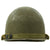 Original U.S. WWII 4th Armored Division 3rd Army Technician 4th Grade M1 Schlueter Front Seam Helmet Original Items