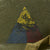 Original U.S. WWII 4th Armored Division 3rd Army Technician 4th Grade M1 Schlueter Front Seam Helmet Original Items