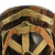 Original U.S. WWII 4th Armored Division 3rd Army Technician 4th Grade M1 Schlueter Front Seam Helmet Original Items