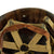 Original U.S. WWII 4th Armored Division 3rd Army Technician 4th Grade M1 Schlueter Front Seam Helmet Original Items