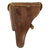 Original German WWI P08 Luger Brown Leather Holster by Schulz & Co. with Bavarian Marking - dated 1918 Original Items
