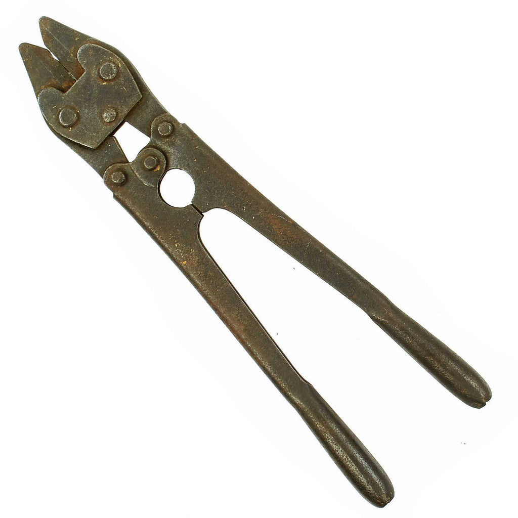 Original German WWI - WWII Short Handled Pioneer Wire Cutters with Maker Marking Original Items