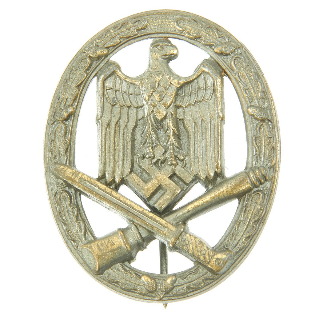 Original German WWII Bronze Grade General Assault Badge by F. W. Assmann & Söhne Original Items