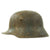 Original Imperial German WWI M16 Stahlhelm Helmet Shell with Panel Camouflage Paint - marked Q.66 Original Items