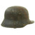 Original Imperial German WWI M16 Stahlhelm Helmet Shell with Panel Camouflage Paint - marked Q.66 Original Items