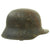 Original Imperial German WWI M16 Stahlhelm Helmet Shell with Panel Camouflage Paint - marked Q.66 Original Items