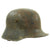 Original Imperial German WWI M16 Stahlhelm Helmet Shell with Panel Camouflage Paint - marked Q.66 Original Items