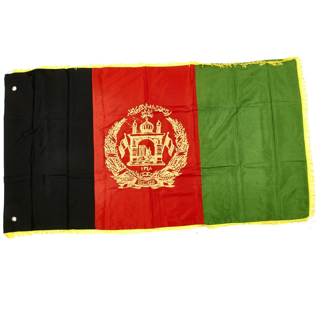 Original U.S. Operation Enduring Freedom OEF Transitional Islamic State of Afghanistan National Flag – USGI Bringback Original Items