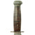 Original U.S. WWII RH PAL 36 MkII-Style Fighting Knife with Leather Scabbard Original Items
