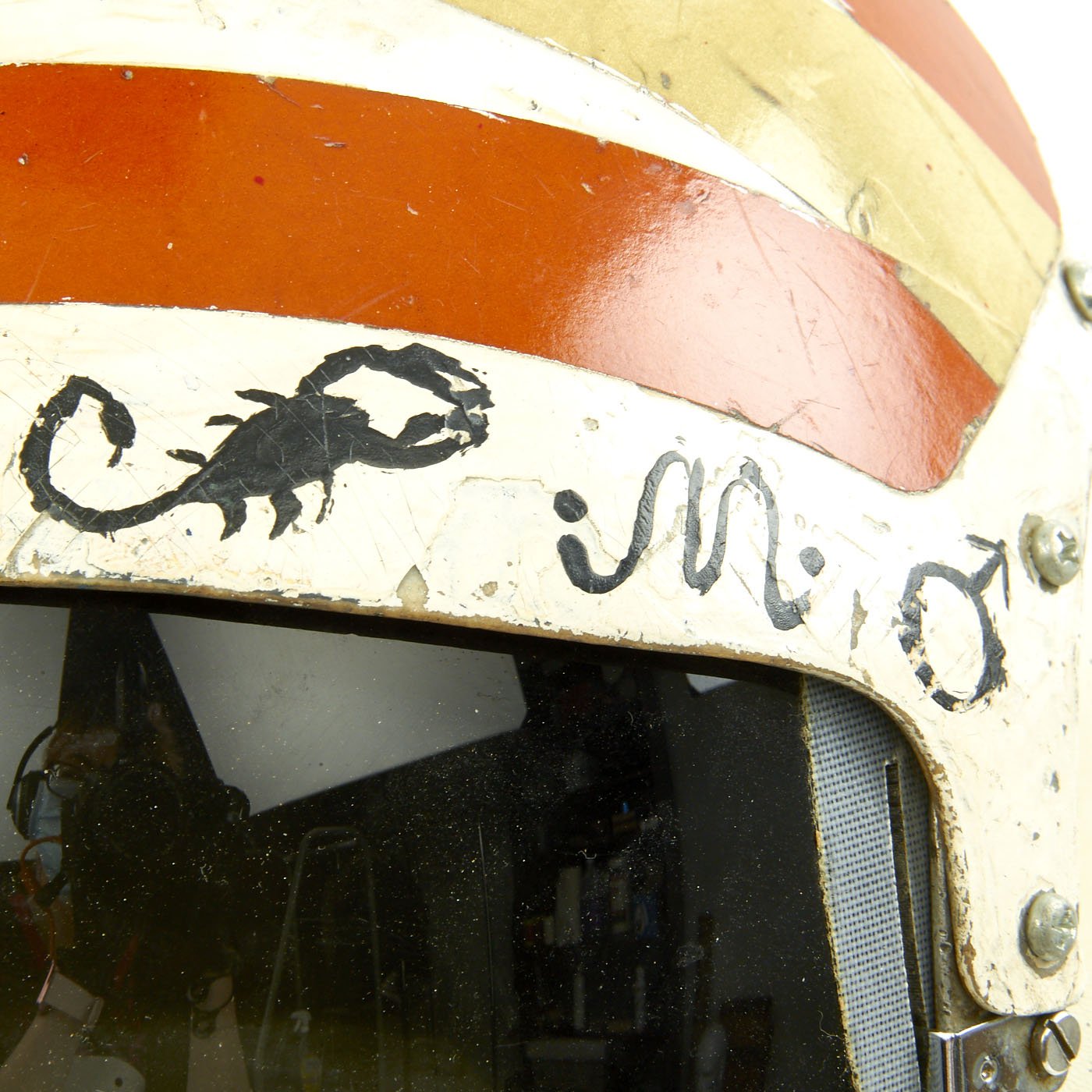 scorpion american flag helmet Original U.S. Vietnam War Pilot APH-6A Flight Helmet