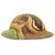 Original U.S. WWI M1917 Doughboy Helmet with Multi-Color Camouflage Paint Original Items