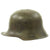 Original Imperial German WWI M16 Stahlhelm Helmet Shell with Camouflage Paint & Battle Damage - marked B.F 62. Original Items