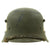 Original Austrian WWI M17 Helmet Converted WWII German SS with Double Paper Decals - Size 66 Original Items