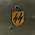 Original Austrian WWI M17 Helmet Converted WWII German SS with Double Paper Decals - Size 66 Original Items