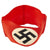 Original German WWII NSDAP Mid-War Party Armband with BeVo Embroidered Insignia Original Items