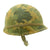 Original U.S. Vietnam War M1 Named Helmet with USMC Reversible Camouflage Cover Original Items