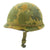 Original U.S. Vietnam War M1 Named Helmet with USMC Reversible Camouflage Cover Original Items