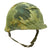Original U.S. Vietnam War M1 Helmet with USMC Reversible Camouflage Cover Original Items