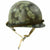 Original U.S. Operation Desert Storm Iraqi M1 Steel Helmet with Camouflage Paint Original Items