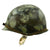 Original U.S. Operation Desert Storm Iraqi M1 Steel Helmet with Camouflage Paint Original Items