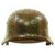 Original German WWII Normandy Camouflage M40 Helmet with Unit Markings and 56cm Liner - Q64 Original Items