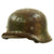 Original German WWII Normandy Camouflage M40 Helmet with Unit Markings and 56cm Liner - Q64 Original Items