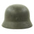 Original German WWII Army Heer M40 Single Decal Helmet in Named USN Seabee Bring-Back Box - Q64 Original Items