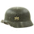Original German WWII Army Heer M40 Single Decal Helmet in Named USN Seabee Bring-Back Box - Q64 Original Items