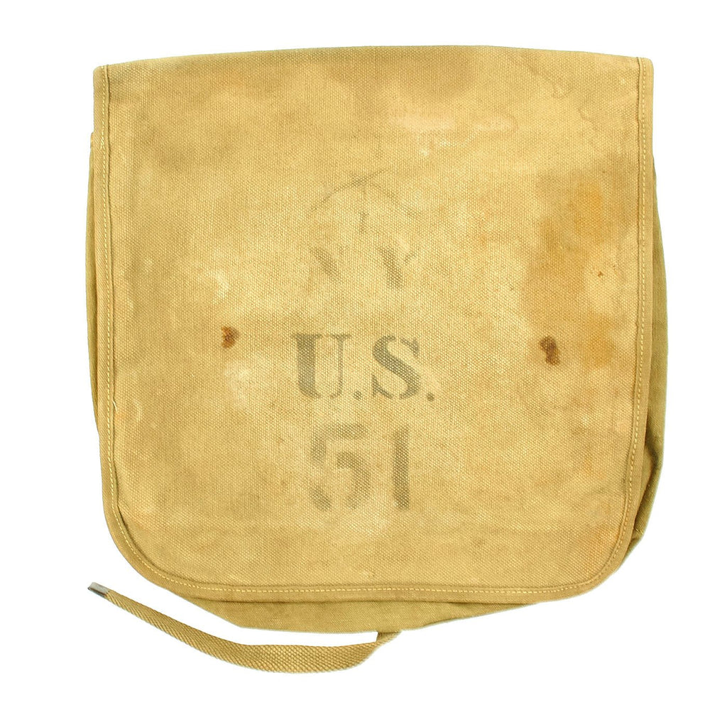 Original U.S. WWI Era M1904 Army Haversack marked to New York Unit Original Items