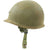 Original U.S. Vietnam War M1 Helmet with Paratrooper Liner and Senior Jump Wings Original Items