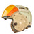 Original U.S. Vietnam War Gentex SPH-4 with Ramshorn Dual Visor Helicopter Helmet Original Items