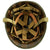 Original U.S. WWII 1944 M1 McCord Swivel Bale Front Seam Helmet with Westinghouse Liner Original Items