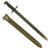 Original U.S. WWII M1942 Garand 16" Bayonet by Union Fork & Hoe with M3 Scabbard - dated 1942 Original Items