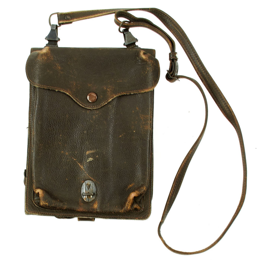 Original Vietnam War North Vietnamese Army Viet Cong Leather Map Case - USGI Bring Back Original Items