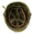 Original U.S. WWII Vietnam Reissue M1 McCord Front Seam Swivel Bale Helmet with USMC Camouflage Cover Original Items