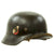 Original German WWII Luftwaffe M35 Double Decal Helmet with Size 57 Liner - marked SE64 Original Items