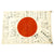 Original Japanese WWII Hand Painted Cloth Good Luck Flag with Many Names - 29" x 44" Original Items