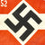 Original German WWII Hitler Youth Unit Marked 38" x 21" Pennant Flag - Hitlerjugend Original Items