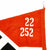 Original German WWII Hitler Youth Unit Marked 38" x 21" Pennant Flag - Hitlerjugend Original Items