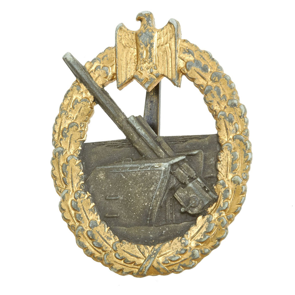 Original German WWII Kriegsmarine Coastal Artillery Badge by Schwerin Berlin Original Items