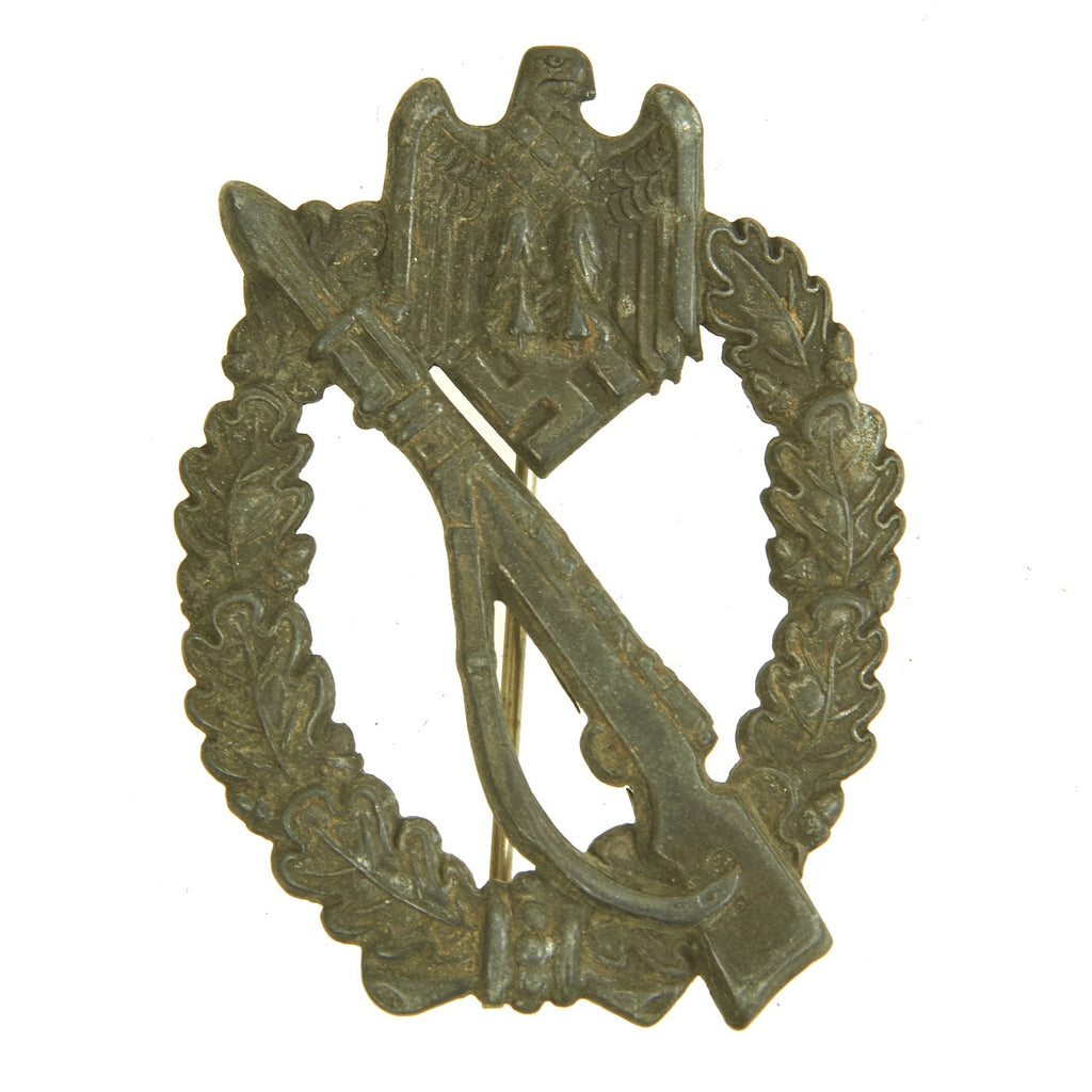 Original German WWII Silver Grade Infantry Assault Badge - Hollow Back Style Original Items