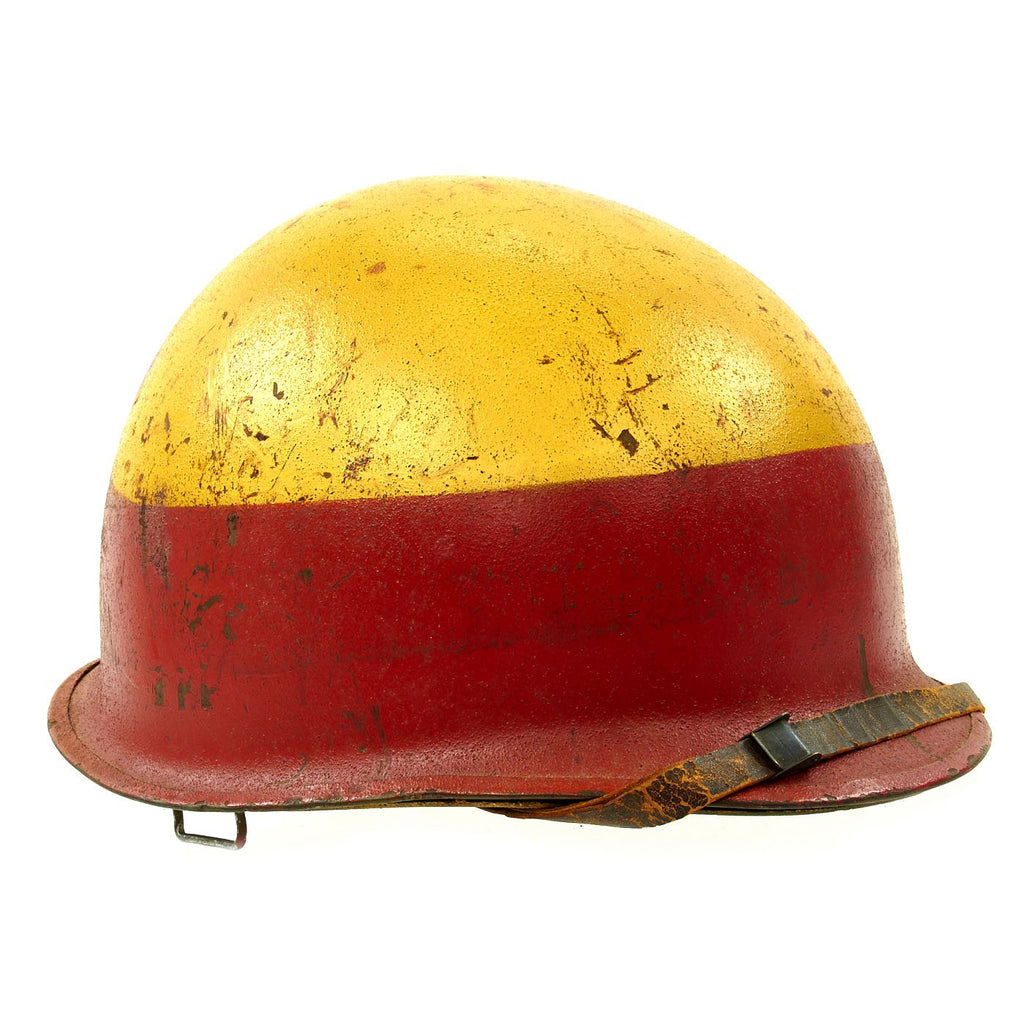 Original U.S. Vietnam War M1 Supply Battalion Marked Helmet with 1967 dated Liner Original Items