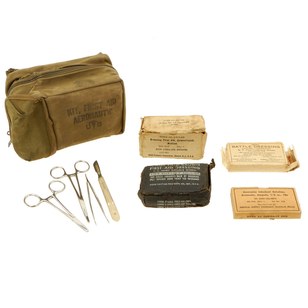 Original U.S. WWII Douglas C-47 Skytrain Aeronautic First Aid Kit