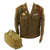 Original U.S. WWII 1st Infantry Division Ike Jacket with Bag- 1st Medical Battalion Original Items
