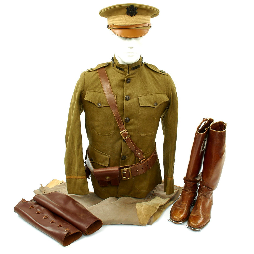 Original U.S. WWI 301st Infantry Regiment 94th Division Named Officer Uniform Grouping Original Items