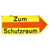 Original German WWII RLB Luftschutz Air Raid Shelter Directional Sign - Zum Schutzraum Original Items