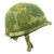 Original U.S. WWII M1 Schlueter Front Seam Swivel Bale Helmet Reissued for Vietnam Paratroopers Original Items