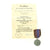 Original German WWII RLB Luftschutz Air Defense Medal 2nd Grade with Ribbon and Award Document Original Items