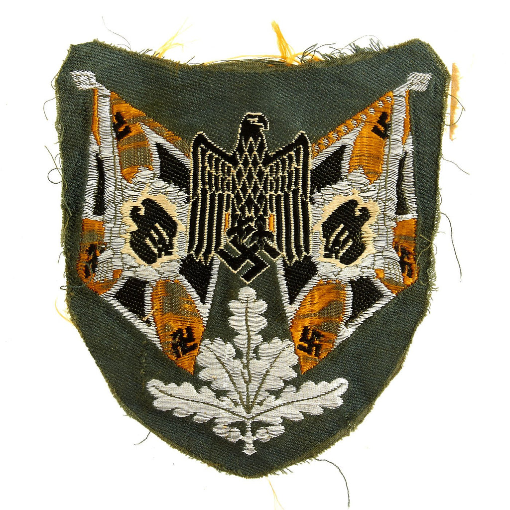 Original German WWII Heer Army Cavalry Standard Bearer Sleeve Patch - Uniform Cutoff Original Items